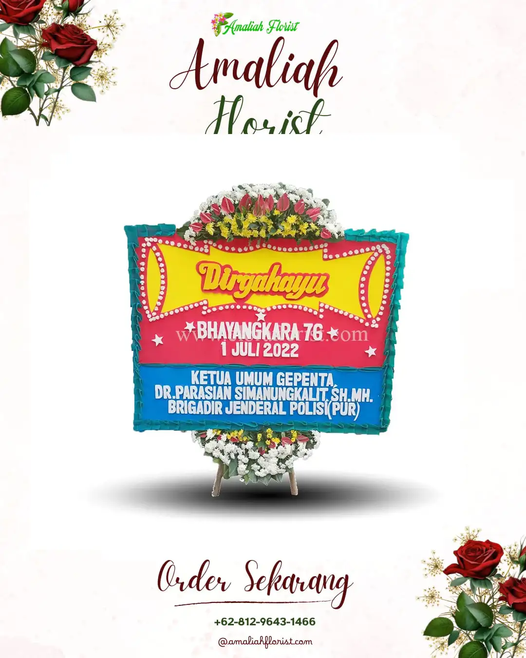 Papan Bunga HUT Ulang Tahun Pilangkenceng